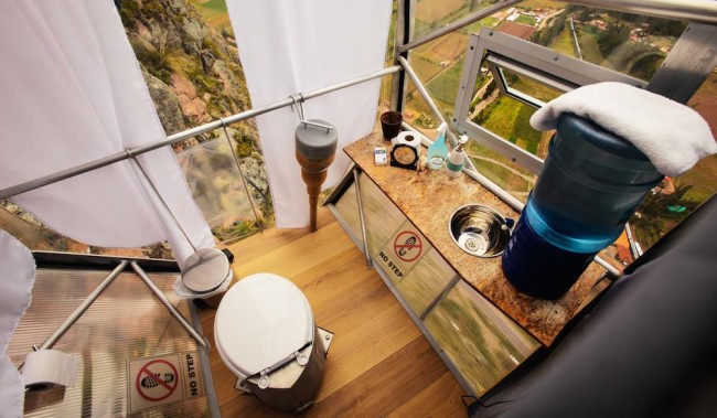 Hotel Particolari - Skylodge - Bagno Capsule